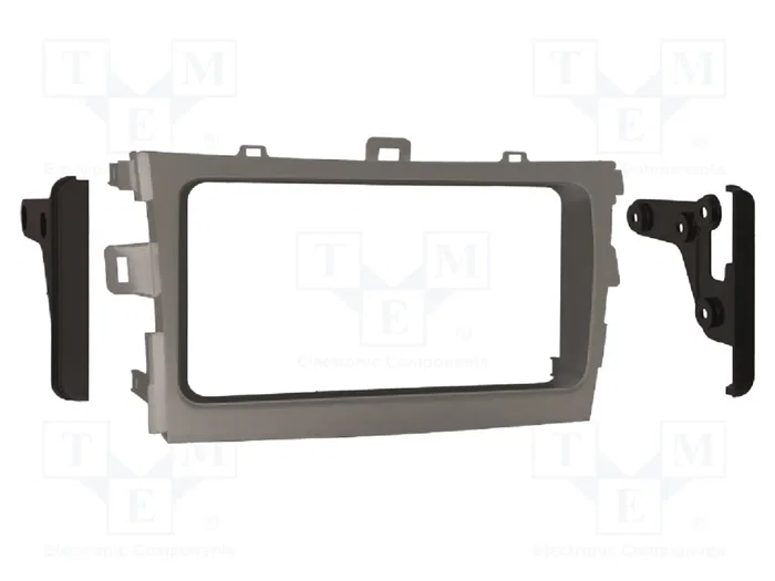 ACV Bastidor de montaje de radio 2 DIN para Toyota Corolla 2009-2013 en plata ACV Bastidor de montaje de radio 2 DIN para Toyota Corolla 2009-2013 en plata