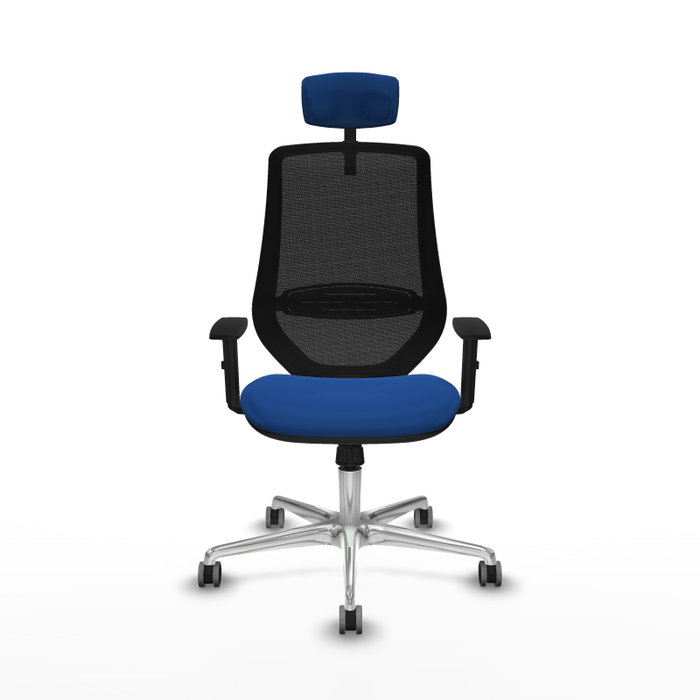 PIQUERAS Y CRESPO Silla de oficina Mardos Azul y Negro con Mecanismo Sincro