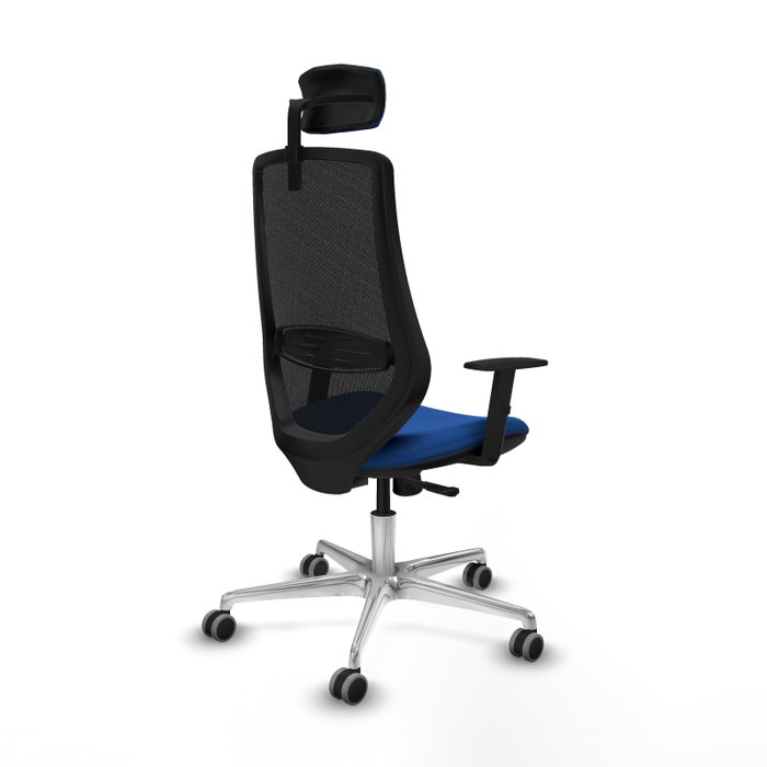 PIQUERAS Y CRESPO Silla de oficina Mardos Azul y Negro con Mecanismo Sincro