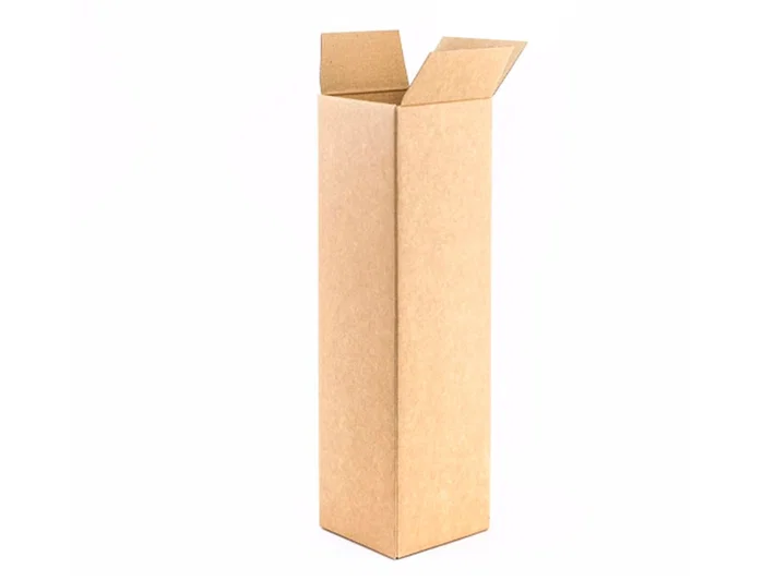 Q-connect Caja de cartón para embalar tubo canal simple 3 mm color kraft 1020x150x150 mm