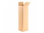 Q-connect Caja de cartón para embalar tubo canal simple 3 mm color kraft 1020x150x150 mm