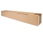 Q-connect Caja de cartón para embalar tubo canal simple 3 mm color kraft 1020x150x150 mm