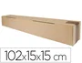 Q-connect Caja de cartón para embalar tubo canal simple 3 mm color kraft 1020x150x150 mm