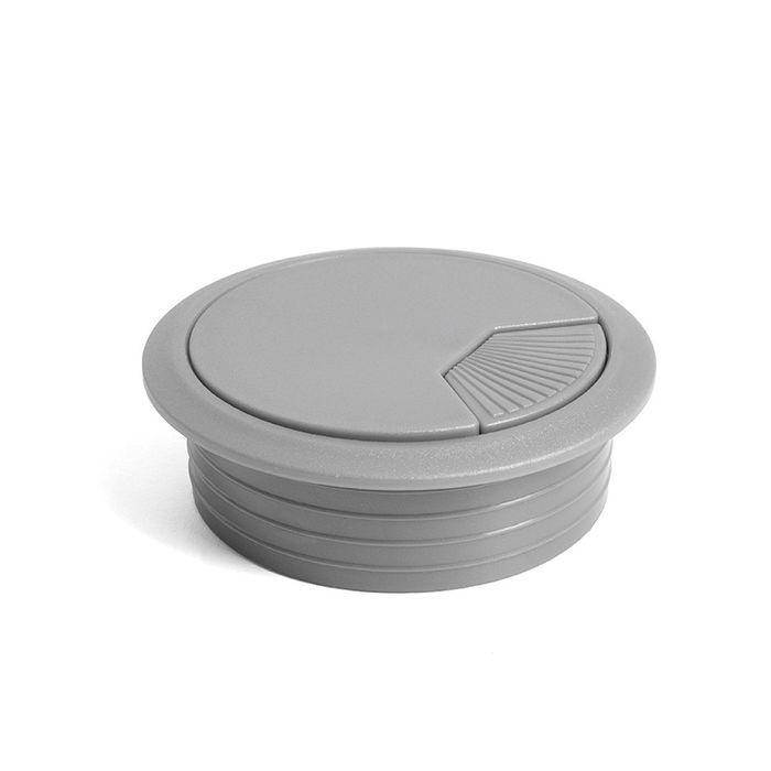 HERRAJES ALK Pasacable Redondo Ø60 H20 Ral9006 HERRAJES ALK Pasacable Redondo Ø60 H20 Ral9006