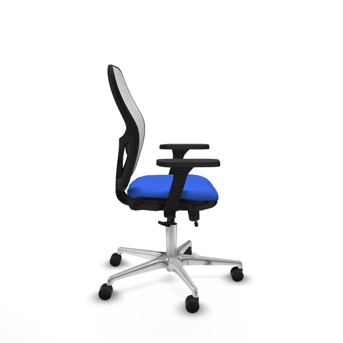 PIQUERAS Y CRESPO Silla de oficina Jorquera con mecanismo Sincro/Traslack, Azul y Blanco PIQUERAS Y CRESPO Silla de oficina Jorquera con mecanismo Sincro/Traslack, Azul y Blanco