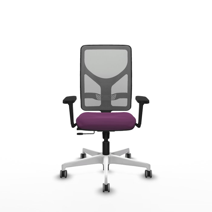PIQUERAS Y CRESPO Silla de oficina Motilla con mecanismo Sincro/Traslack, Morado y Gris