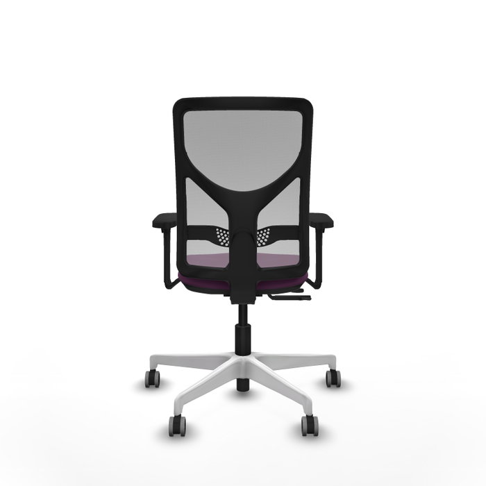 PIQUERAS Y CRESPO Silla de oficina Motilla con mecanismo Sincro/Traslack, Morado y Gris