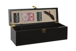 DKD Home Decor Vino Marron 11 x 14 x 36 cm Set de 4 Piezas