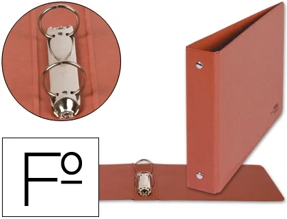 Liderpapel Carpeta de 2 anillas 25mm Folio Apaisado en Cartón Color Cuero Liderpapel Carpeta de 2 anillas 25mm Folio Apaisado en Cartón Color Cuero