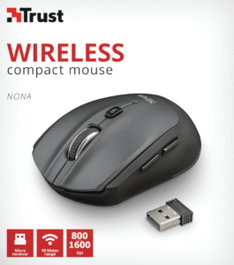 Trust Nona Wireless Compact Mouse Negro