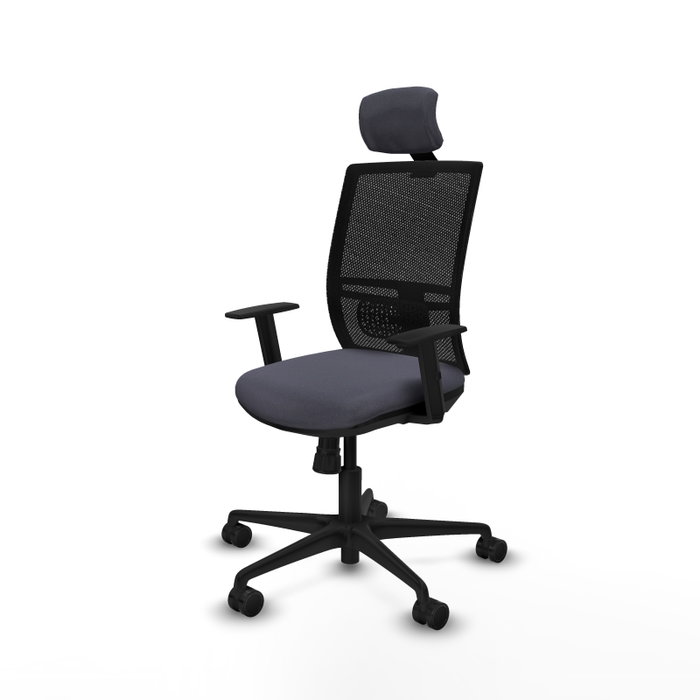 PIQUERAS Y CRESPO Silla de oficina Yunquera con mecanismo Sincro, Gris oscuro PIQUERAS Y CRESPO Silla de oficina Yunquera con mecanismo Sincro, Gris oscuro