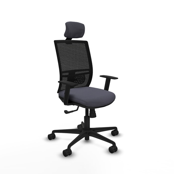 PIQUERAS Y CRESPO Silla de oficina Yunquera con mecanismo Sincro, Gris oscuro PIQUERAS Y CRESPO Silla de oficina Yunquera con mecanismo Sincro, Gris oscuro