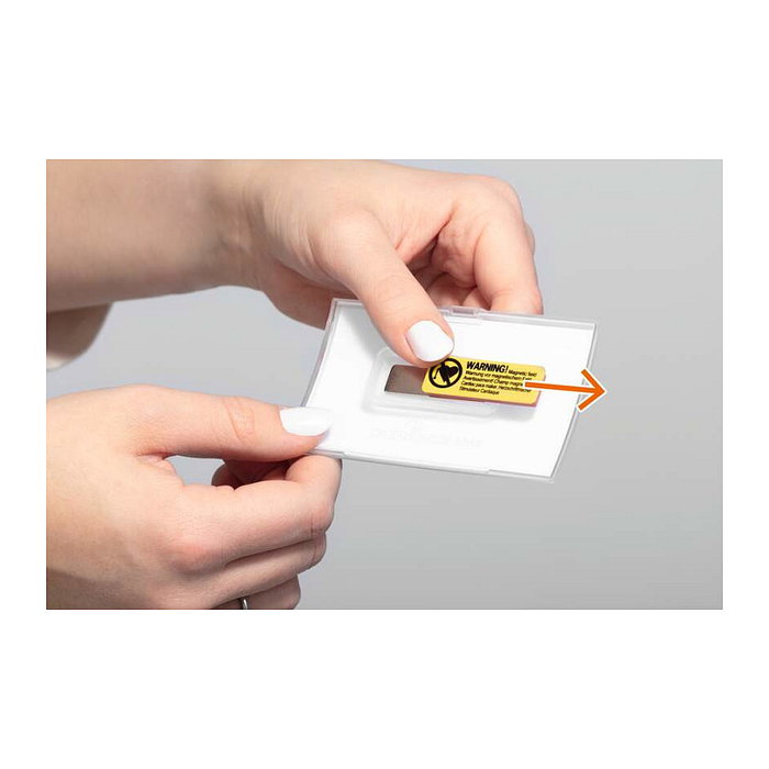 Durable Click Fold m Magnet Portaetiquetas Transparente 40x75mm Durable Click Fold m Magnet Portaetiquetas Transparente 40x75mm
