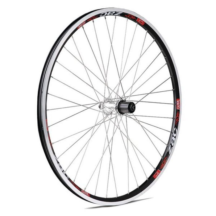 Rueda Zac 26" Llanta Negra Aluminio Trasera V-Brake 11V Buje 135mm MTB Rueda Zac 26" Llanta Negra Aluminio Trasera V-Brake 11V Buje 135mm MTB