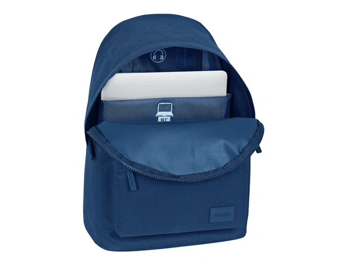 Safta Mochila Basic para Portátil 14,1 Pulgadas Azul Marino