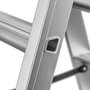 Hailo Master D100 Escalera de tijera doble 2 x 4 pasos