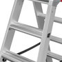 Hailo Master D100 Escalera de tijera doble 2 x 4 pasos