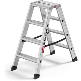 Hailo Master D100 Escalera de tijera doble 2 x 4 pasos