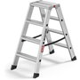 Hailo Master D100 Escalera de tijera doble 2 x 4 pasos
