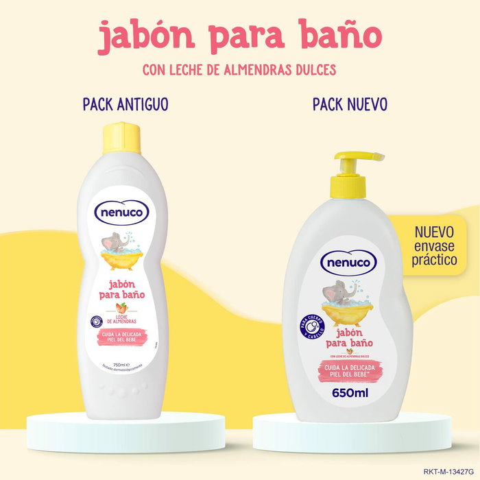 Nenuco Baño Hidratante con Leche de Almendras Dulces 650 ml