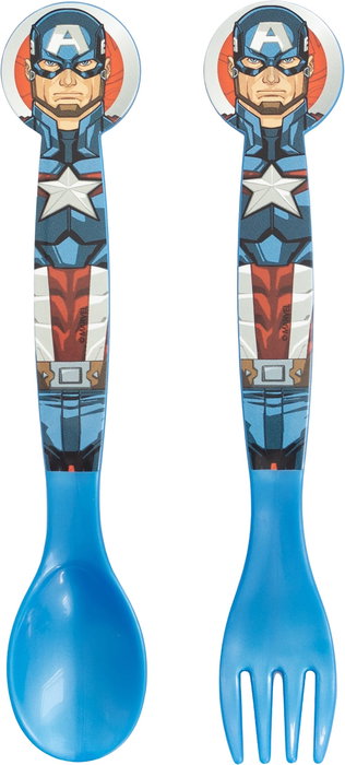 Juego de Cubiertos The Avengers CZ11397 Multicolor Plástico 2 Piezas