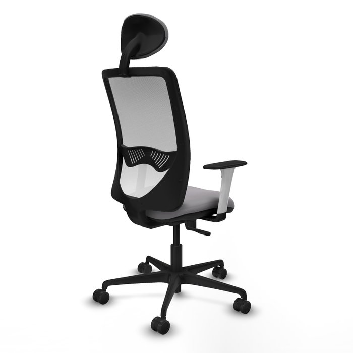 PIQUERAS Y CRESPO Silla de oficina Zulema con mecanismo Sincro, Gris y Blanco PIQUERAS Y CRESPO Silla de oficina Zulema con mecanismo Sincro, Gris y Blanco