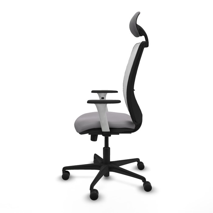 PIQUERAS Y CRESPO Silla de oficina Zulema con mecanismo Sincro, Gris y Blanco PIQUERAS Y CRESPO Silla de oficina Zulema con mecanismo Sincro, Gris y Blanco