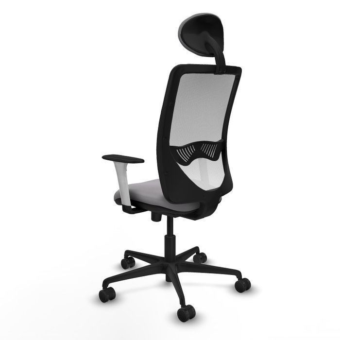PIQUERAS Y CRESPO Silla de oficina Zulema con mecanismo Sincro, Gris y Blanco PIQUERAS Y CRESPO Silla de oficina Zulema con mecanismo Sincro, Gris y Blanco