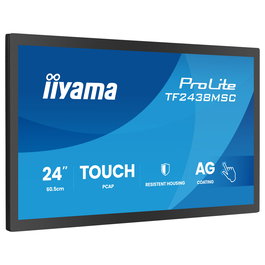 iiyama TF2438MSC-B2 Monitor Táctil IPS de 23.8 Pulgadas Full HD 1920x1080, Panel Capacitivo 10 Puntos, 525 cd/m2, Altavoces, VESA