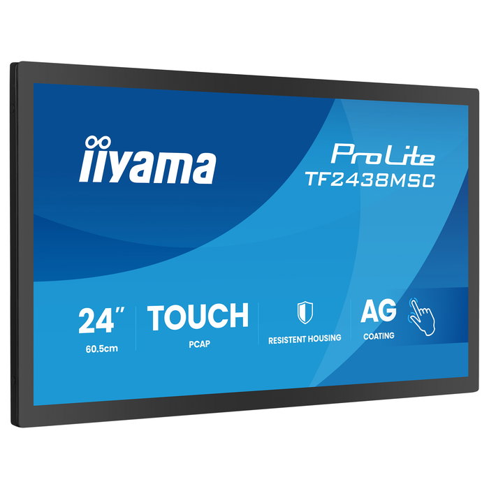 iiyama TF2438MSC-B2 Monitor Táctil IPS de 23.8 Pulgadas Full HD 1920x1080, Panel Capacitivo 10 Puntos, 525 cd/m2, Altavoces, VESA iiyama TF2438MSC-B2 Monitor Táctil IPS de 23.8 Pulgadas Full HD 1920x1080, Panel Capacitivo 10 Puntos, 525 cd/m2, Altavoces, VESA