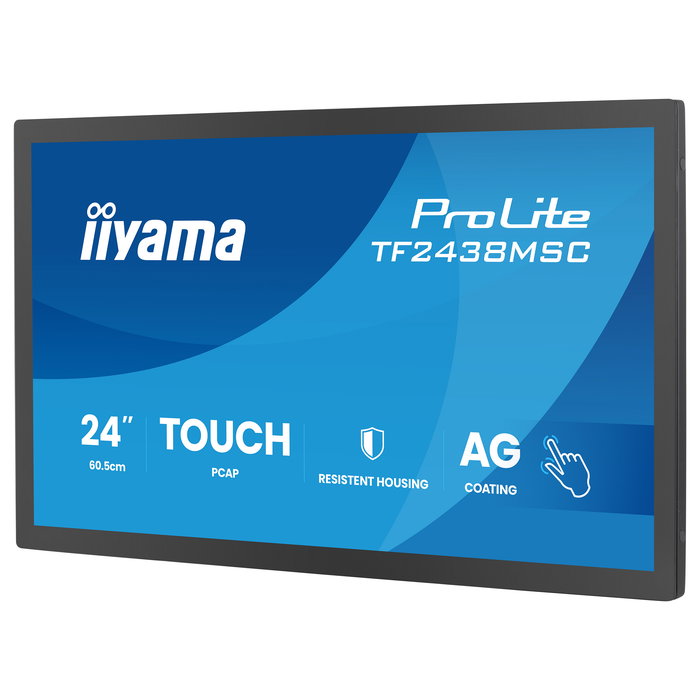 iiyama TF2438MSC-B2 Monitor Táctil IPS de 23.8 Pulgadas Full HD 1920x1080, Panel Capacitivo 10 Puntos, 525 cd/m2, Altavoces, VESA iiyama TF2438MSC-B2 Monitor Táctil IPS de 23.8 Pulgadas Full HD 1920x1080, Panel Capacitivo 10 Puntos, 525 cd/m2, Altavoces, VESA