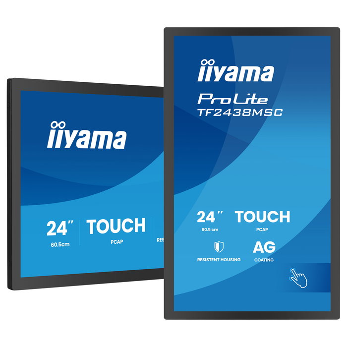 iiyama TF2438MSC-B2 Monitor Táctil IPS de 23.8 Pulgadas Full HD 1920x1080, Panel Capacitivo 10 Puntos, 525 cd/m2, Altavoces, VESA iiyama TF2438MSC-B2 Monitor Táctil IPS de 23.8 Pulgadas Full HD 1920x1080, Panel Capacitivo 10 Puntos, 525 cd/m2, Altavoces, VESA