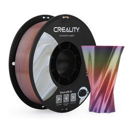 Creality CR-Silk PLA Filamento Rainbow para Impresora 3D - 1 kg, 1.75 mm, Multicolor, Alta Resistencia (Ref: 3301120003)