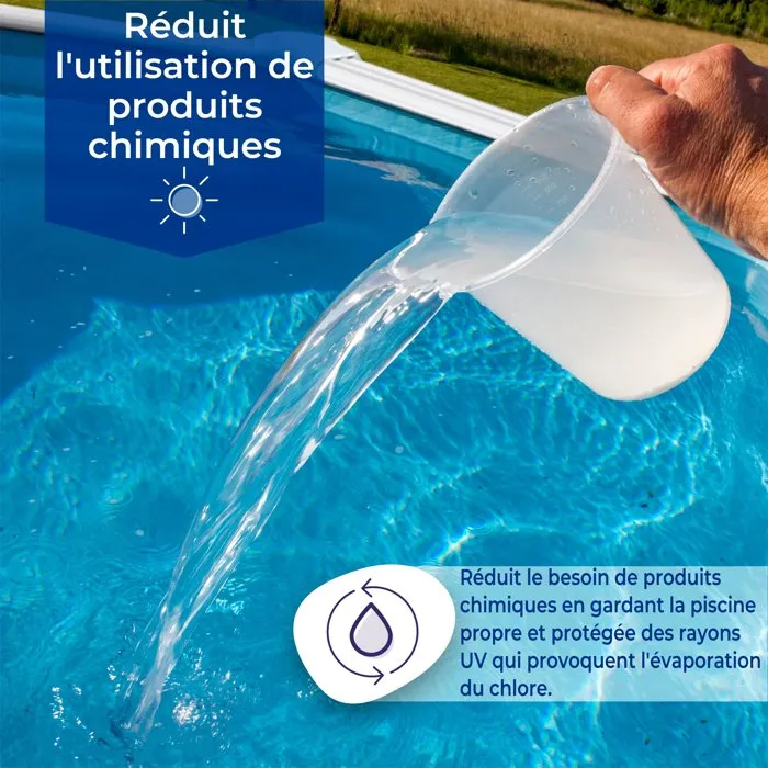 GRE CPROV810 Cubierta de burbujas para piscina 8.10 x 4.70 m, 180 micras, para acero/resina, tubular o autoportante GRE CPROV810 Cubierta de burbujas para piscina 8.10 x 4.70 m, 180 micras, para acero/resina, tubular o autoportante