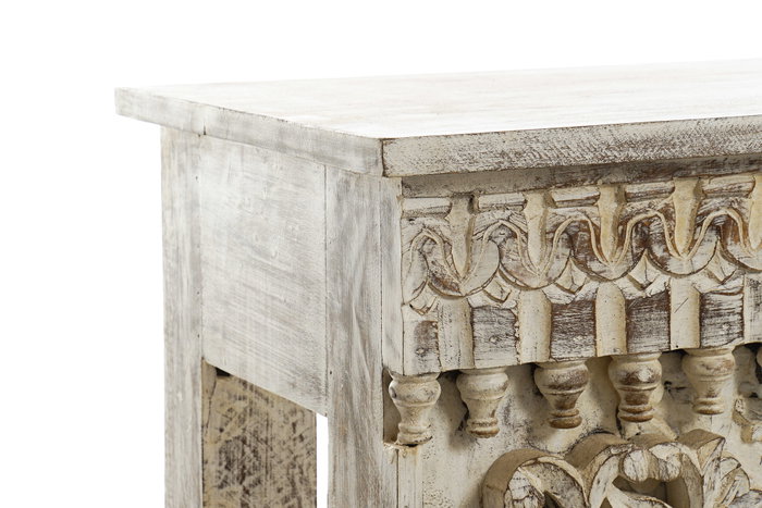 DKD Home Decor Consola Indio Blanco 150 x 41 x 76 cm