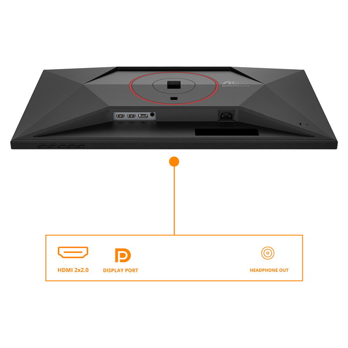 AOC Monitor Gaming 27G4HA 27" Full HD 1920x1080 200Hz IPS 1ms HDMI DP Negro Rojo