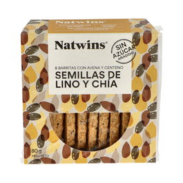 NATWINS Barritas 5 Semillas 80Gr Sin Azúcar Añadido