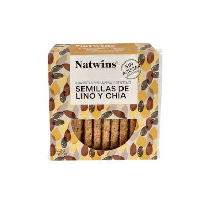 NATWINS Barritas 5 Semillas 80Gr Sin Azúcar Añadido NATWINS Barritas 5 Semillas 80Gr Sin Azúcar Añadido