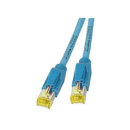 EFB Elektronik Patchkabel RJ45 Cat.6a S/FTP LSZH 0,5m Azul