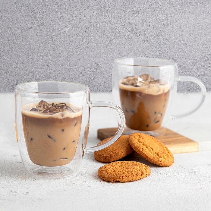 Taza Doble Pared Vidrio Serenia Quid 30 cL (24 Unidades)