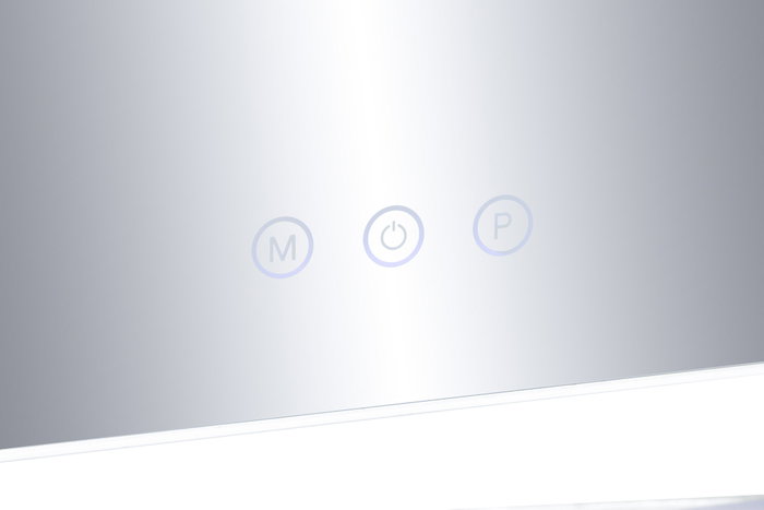 DKD Home Decor Espejo LED de Cristal con Control Táctil y 3 Colores de Luz Blanco