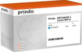 Prindo Classic XL Tóner Cian Compatible con Canon 054 HC – 2.300 Páginas