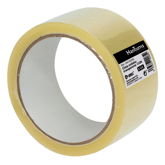 Hantums Cinta Embalar Transparente 132M - Pack de 6 unidades Hantums Cinta Embalar Transparente 132M - Pack de 6 unidades
