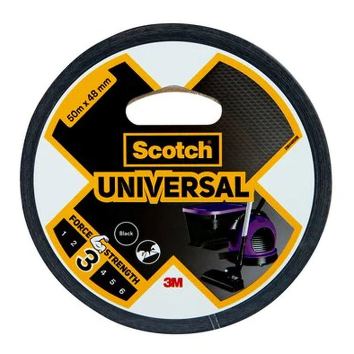 Scotch Cinta americana universal 3, negra, 48 mm x 50 m Scotch Cinta americana universal 3, negra, 48 mm x 50 m