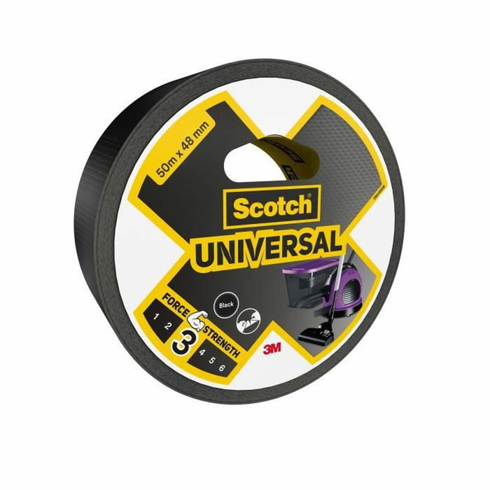 Scotch Cinta americana universal 3, negra, 48 mm x 50 m Scotch Cinta americana universal 3, negra, 48 mm x 50 m