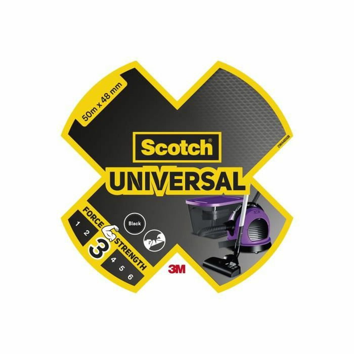 Scotch Cinta americana universal 3, negra, 48 mm x 50 m Scotch Cinta americana universal 3, negra, 48 mm x 50 m