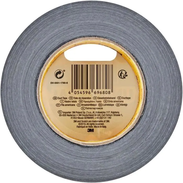 Scotch Cinta americana universal 3, negra, 48 mm x 50 m