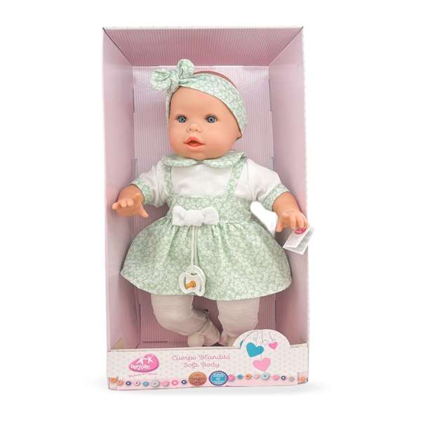 Berjuan Baby Lloron 50 cm t. Flores Verdes Ref: 6024-24 Berjuan Baby Lloron 50 cm t. Flores Verdes Ref: 6024-24