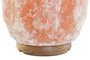 DKD Home Decor Lámpara de Sal del Himalaya Sobremesa Arabe Rosa, con bombilla E14, dimensiones 15x15x25 cm, Acabado Natural