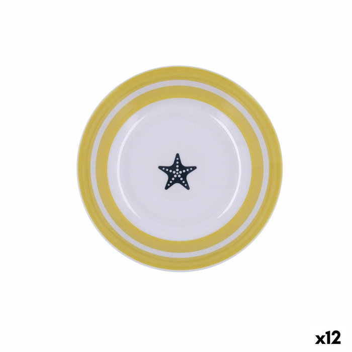 Quid Plato Hondo Melamina Atlantic 20 cm (12 Unidades) Blanco